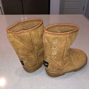 Bebe Tan Suede Boots girls size 12